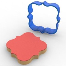 Depposite Kare Çerçeve Polikarbon Kurabiye Kalıbı 7,5 cm x 7,5 cm