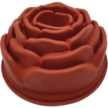 Gurmender Silikon Kek Kalıbı Büyük Gül Desenli No:26