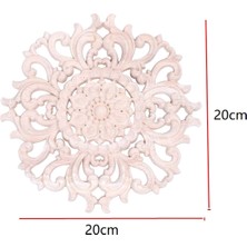 Hermoso Ahşap Kabartmalı Sütunlar Oyma Çıkartması Köşe Onlay Mesaj Şekli Ev Dekor (Yurt Dışından)