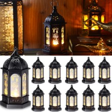 Hermoso 6pcs Mini Ramazan Mum LED Eid Mubarak Fener Ay Yıldız Işıkları (Yurt Dışından)