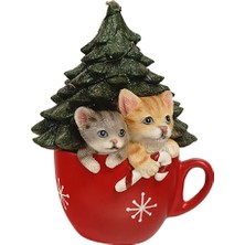 Hermoso Adet Noel Reçine Kedi Figürleri Ev Bar Cafe Yeni Yıl Hediyesi Için (Yurt Dışından)