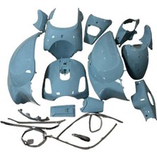 Moto Express Rks Kuba Azure 50 Komple Grenaj Kaporta Seti Açık Mavi 21 Parça Om