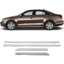 ZNZ Oto Aksesuar Vw Jetta Krom Yan Kapı Çıtası 4 Kapı P.çelik 2011-2018 Arası