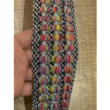 Gönülden Tasarım En 7 cm Balonlu Lastik Dikiş Giyim Aksesuarı Aplike 1 Metre