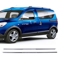 ZNZ Oto Aksesuar Dacia Dokker Krom Cam Çıtası 2 Prç P.çelik 2012 Ve Üzeri