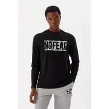 No Fear Erkek T-Shirt Uzun Kollu Siyah M500228
