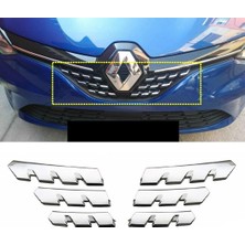 ZNZ Oto Aksesuar Renault Clio 5 Hb Krom Ön Panjur 6 Prç. 2019 Ve Üzeri P.çelik