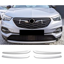 ZNZ Oto Aksesuar Opel Grandland X Krom Ön Panjur 4 Prç P.çelik 2017 Ve Üzeri