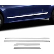 ZNZ Oto Aksesuar Citroen C4 Krom Yan Kapı Çıta 4 Kapı P.çelik 2010-2019 Arası