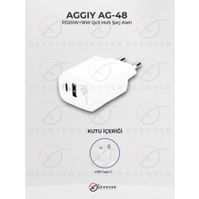 Aggiy Ag-48 PD20W+18W Qc3 Hızlı Şarj Aleti