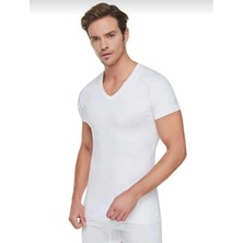 Tutku 0107 Erkek Ribana V Yaka Fanila 6 Adet