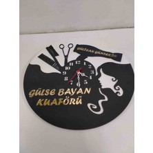 Mrc Hediye Sepeti Kuaför Veya Güzellik Salonu Kişiye Özel Tasarım Duvar Saati