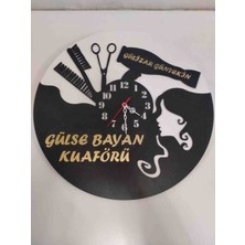 Mrc Hediye Sepeti Kuaför Veya Güzellik Salonu Kişiye Özel Tasarım Duvar Saati