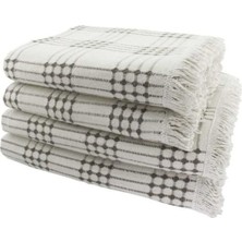 Miss Linda Home Collection Pamuklu Buldan Işi Koltuk Örtüsü 180X180 cm