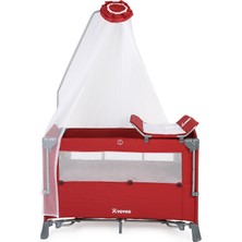 Yoyko Exclusive Comfort 8 In 1 Anne Yanı Park Yatak Oyun Parkı 70X110 - Bordo