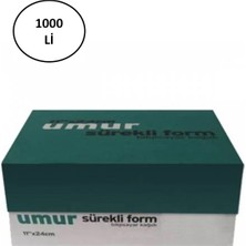 Umur 30000019 11X24 2 Nüsha 1000 Li Sürekli Form Kağıdı