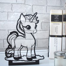 Woody Metal Unicorn Masa Süsü, Masaüstü Süs Eşyası, Biblo, Ofis Dekorasyonu, Dekoratif Aksesuar,  Masaüstü Ofis Hediyesi Yılbaşı Süsleri, Dekoratif Obje, Kafe Restoran Dekorasyon