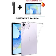 TEKNETSTORE Honor Pad X9 11.5'' Inç Uyumlu Tablet Kılıfı Silikon Koruma Ekran Koruyucu Dokunmatik Kalem Seti