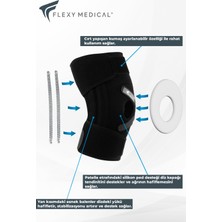 Flexy Medical Silikon Patella ve Ligament Destekli Dizlik - 2 Adet