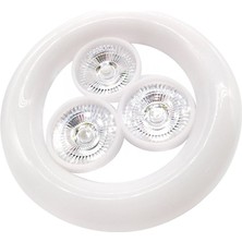 Powermaster KK-901 E27 Duy 36 Watt Beyaz 3lü Ufo LED Lamba