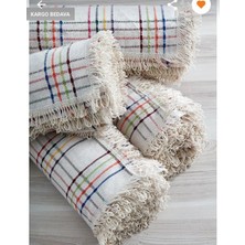 Miss Linda Home Collection %100 Pamuklu Buldan Işi Koltuk Örtüsü 180X180 cm