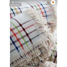 Miss Linda Home Collection %100 Pamuklu Buldan Işi Koltuk Örtüsü 180X180 cm