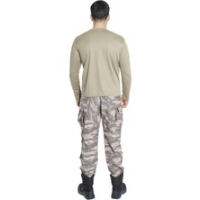 Askeri Malzemelerim Vogel Tactical Uzun Kollu Yakasız Bej Taktik Tshirt