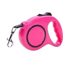 Glipet 5 Metre Uzatmalı Otomatik Köpek Gezdirme Tasması 5m Pembe