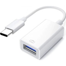 Microcase iPhone iPad Android Type-C To USB Kamera Adaptörü - AL4120 Beyaz