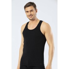 Cacharel Erkek Halter Yaka Spor Atlet Siyah