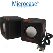 Microcase Multimedya 1+1 Mini Pc Hoparlör 2.0 USB Speaker - AL4095