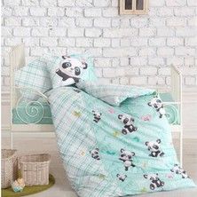 Cotton Box Bebek Nevresim Takımı - Panda Mint