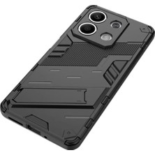 Microcase Xiaomi Redmi Note 13 / Note 13 Pro 5g Global Matrix Serisi Armor Standlı Perfect Koruma Kılıf - Siyah AL3416