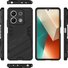 Microcase Xiaomi Redmi Note 13 / Note 13 Pro 5g Global Matrix Serisi Armor Standlı Perfect Koruma Kılıf - Siyah AL3416