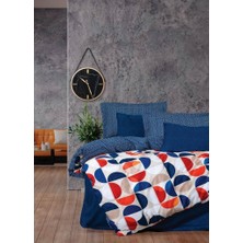Cotton Box Modern Çift Kişilik Nevresim Takımı Ring Mavi