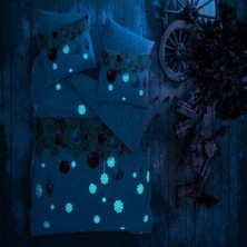Taç Yeni Sezon Ranforce Çift Kişilik Nevresim Takımı Snowflake