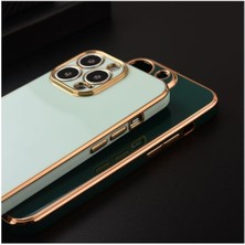 BlueCase Apple iPhone 11 Uyumlu Golden Silikon Kılıf Siyah.