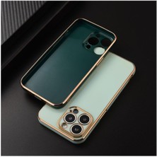 BlueCase Apple iPhone 11 Pro Max Uyumlu Kılıf Golden Silikon Kılıf Siyah