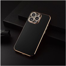 BlueCase Apple iPhone 13 Pro Uyumlu Kılıf Golden Silikon Kılıf Siyah