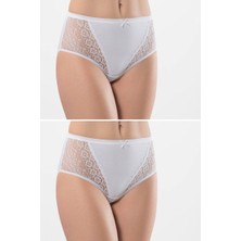 Türen Kadın Likralı Dantelli Külot (2li Paket)