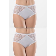 Türen Kadın Likralı Dantelli Külot (2li Paket)