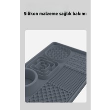 Raikou Köpek Maması Hasırı Vantuzlu Kase Yalama Pedi - Yavaş Besleyici Yalama Matı, Fıstık Ezmesi Gıda İkramları için Yapışmaz Gıda Pedi, Çok Amaçlı