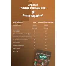 Humm Organic - Organik Glutensiz Vegan Kakaolu ve Fındıklı Kek - 30g