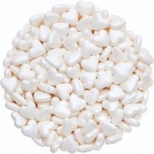 Dr. Gusto  Mini Beyaz Kalp Sprinkles Şeker 70 gr