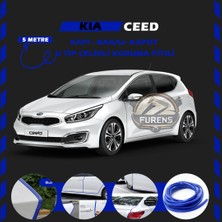 STS Oto Aksesuar Kia Ceed Oto Araç Kapı Koruma Fitili 5metre Parlak Mavi Renk