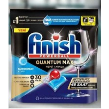 Finish Quantum Max 30 Tablet Karbonat Etkisi ile Gelişmiş Temizlik ve Parlaklık Sağlar