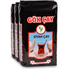 Gök Çay Siyah Dökme 1 kg 3'lü