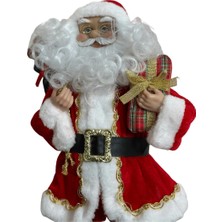 Showparty Yılbaşı Dekorasyon Noel baba biblo figür Kırmızı 45 cm