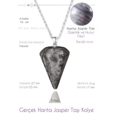 Tesbih Atölyesi Sertifikalı Pandül Model Harita Jasper Taşı Kolye