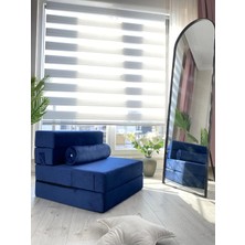 İmaj Home Comfort Katlanır Yatak & Katlanır Koltuk-Baby Face Lacivert 70X200 &oturum Yüksekliği 29CM